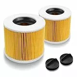 Lahnaokfis 2 Stück WD3 Filter für Kärcher Staubsauger WD3, WD2, WD1, MV3, MV2, A, K, KNT, NT, SE, VC Patronenfilter Ersatzfilter Staubsaugerfilter für Kärcher Staubsauger Filter 6.414-552.0/64145520