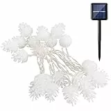 Solarbetriebene LED-Lichterkette mit Tannenzapfenformen für Urlaub und Außenbereich, FCC- und CE-zertifiziert