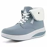 Mishansha Wasserdicht Winterstiefel Damen Warm Schneestiefel Rutschfest Winterschuhe, Warme Blau 40 EU