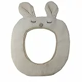 Gifts Treat WC-Sitzbezüge Cute Animal Style WC Zubehör Weiches Plüsch Bad Wärmer Matte (Kaninchen (khaki))