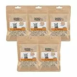 Dogs'n Tiger Adult Katzen Snacks Mmmh mmmh Ente, 99% gefriergetrocknetes Filet in zerhackten Würfeln– ohne Zucker, Getreide & künstliche Aromen, 5X 30g