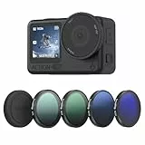 SMALLRIG ND-Filter-Set für DJI Osmo Action 6, 5er-Pack CPL, ND8, ND16, ND32 Aufsteck-Polarisationsfilter & Silikon-Objektivabdeckung, HD-Optikglas/Mehrfachvergütete Filter – 5895