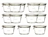 12x WECK-Sturzglas 370ml (1/4 Liter) mit Deckel