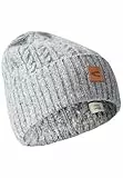 camel active Herren 406510-4M51 Beanie-Mütze, Rock Grey, Einheitsgröße