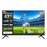 Xiaomi TV F 43, 43 Zoll (109 cm), 4K UHD, Smart TV, Fire OS8, Triple Tuner DVB-C/S/S2/T/T2,HDR10, MEMC,Sprachsteuerung mit Alexa, 2GB+32GB, Kompatibel mit Apple AirPlay