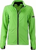 James & Nicholson - Damen Funktionelle Softshell-Jacke für Sport, Freizeit und Promotion (M, Bright-Green/Black)