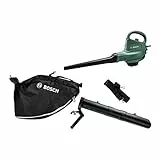 Bosch Laubsauger/Laubbläser UniversalGardenTidy (1800 Watt, Luftstromgeschwindigkeit: 165-285 km/h, im Karton) Grün,Schwarz