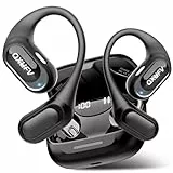 Open Ear Kopfhörer Bluetooth 5.4, kopfhörer kabellos bluetooth mit Mikrofon, 48Std Spielzeit ohrhörer bluetooth, Fester Halt, HiFi-Sound, Klare Anrufe, IPX7 Sport kopfhörer für Workout/Laufen, Schwarz