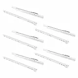 Emuca - Schubladenführungen mit Rollen und Teilauszug, Weiß lackiert, 350 mm, 5 Stück