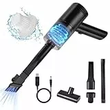 URAQT Handstaubsauger Akku, 5000Pa USB Aufladbar Mini Staubsauger Kabellos, Tragbar Leicht Nass & Trocken Handsauger Autostaubsauger, Auto Staubsauger für den Auto, Haus, Küche, Tierhaare