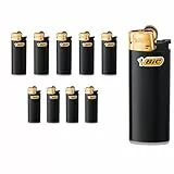 Bic Feuerzeug Mini Schwarz/Gold J25 10Stück