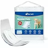 Pet Soft Einweg-Hundewindeleinlagen 100 Stück, Hundewindeleinlagen für Rüden Hündinnen mit auslaufsicherem Schutz, Hochsaugfähige Hundeeinlagen Booster-Pads für Hundewindeln (S-100)