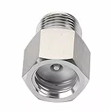 Annadue Haushalts-Soda-Zylinder-Adapter, Metall CO2-Soda-Zylinder-Adapter W21.8 auf TR21.4 CO2 Soda Maker Zubehör für /Soda-Club