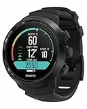 SUUNTO D5 Tauchcomputer mit Farbdisplay, 100m Wasserdicht, Alarmfunktion, Stoppuhr, Wetterinformationen, Kompass und einer Akkulaufzeit von bis zu 12 Stunden im Tauchmodus