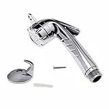EXFEA Brausekopf ABS Duschkopf 1/2''Taste Handbrause Camping Handdusche Toilette Brause Bootsdusche Chrom