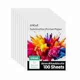 Cricut Sublimationspapier, 100 Blatt (21,6 x 27,9 cm), Briefgröße, kompatibel mit Tintenstrahldruckern (120 g/m²)