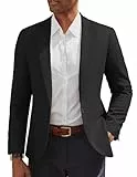 PJ PAUL JONES Sakkos für Herren Anzugjacke Regular Fit Blazer Sportlich Modern Schwarz M