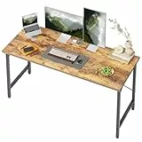 BEXEVUE Schreibtisch, 120 x 48 cm Kleiner Computertisch, Bürotisch für Arbeitszimmer, Schlafzimmer, Industrie-Design, Metallgestell, Holz PC Tisch für Home und Office