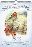 100-jähriger Kalender 2026 - Bildkalender 23,7x34 cm - mit Wetterprognosen, Bauernregeln und liebevollen Illustrationen - Wandkalender - Alpha Edition: Mit täglichen Wetterprognosen und Bauernregeln