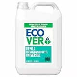 Ecover Waschmittel Universal Hibiskus & Jasmin (5L/100 Waschladungen), Flüssigwaschmittel mit pflanzenbasierten Inhaltsstoffen, pflegendes Vollwaschmittel für Erhalt und Schutz der Kleidung