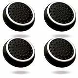 MatoSan Thumbstick Silikon Kappen – kompatibel mit PS5 & PS4 Controllern – Grip Aufsätze für präzise Steuerung – rutschfeste Stick Caps – Gaming Zubehör (4 Stück SpaceSan Black)