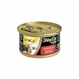 GimCat ShinyCat in Jelly Thunfisch mit Lachs - Nassfutter mit Fisch und Taurin für Katzen - 24 Dosen (24 x 70 g)
