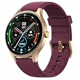 Smartwatch Damen Herren mit Telefonfunktion, 1,27' HD Runder Fitness Tracker mit 10 Tage Akkulaufzeit/Herzfrequenz/Sp02/Schlafüberwachung, 120+ Sportmodi, 3ATM Wasserdicht Smart Watch für iOS Android