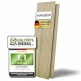 KAISER plastic® Akustikpaneele | Farbe: Eiche | Wandpaneele in verschiedenen Formaten | Deko Wohnzimmer | Wanddeko in Holz | Akustik Paneele Wand | Lamellenwand (240 x 60 cm - 2STK.)