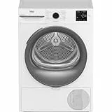 Beko BM3T37210W1 Wäschetrockner, 7 kg, Frontlader Wärmepumpentrockner, 15 Programme, Sensortrocknung, Säulenfähig, Aquawave Schontrommel, Weiß