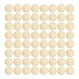 OUNONA 100 Stück Unvollendete Runde Holzkugeln 8 Mm Weihnachtswichtel Lose Holzperlen Dekorative Runde Unvollendete Kugel DIY Kunsthandwerk Holzkugeln
