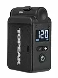 Topeak E-Booster Digital Pumpe aus Aluminium/Kunststoff/Silikon in der Farbe Schwarz und Gelb, Pumpleistung: bis zu 8 Bar (120 PSI), Größe 5,9x3,5x8,6 cm, 15700138