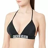 Calvin Klein Damen Bikini Oberteil Triangel Herausnehmbare Polster, Schwarz (Pvh Black), S