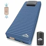 AKUDY Selbstaufblasende Isomatte für Camping mit integrierter elektrischer Pumpe, Schaumstoff-Camping-Matratze, Schlafmatte für Zelt, Autoreisen, und Innenbereich, Kinderbett-Matratzenauflage