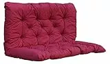 Chicreat Bankkissen mit Rückenteil 100 x 98 x 8 cm, Rot