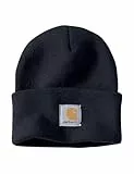 Carhartt Herren Knit Cuffed Beanie Beanie Hat, Navy, Einheitsgröße