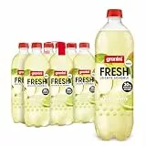 granini Fresh leichte Schorle Apfel-Limette 6x0,75l, Apfel-Limette-Erfrischungsgetränk, mit Kohlensäure, echte Früchte, wenig Kalorien, ohne Süßungsmittel, vegan