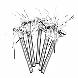 BESPORTBLE 20stücke Bunte Party Pfeifen Mit Quasten Krachmacher Für Kindergeburtstage Hochzeiten Feiertagsfeiern Sportevents Silbern