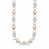 s.Oliver Collier für Damen mit Kristallen von Swarovski, Edelstahl, IP Rose