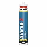 Silirub 2 - Neutrale Silikondichtung - Soudal - 290 ml kartusche, Beige