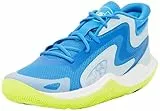 Under Armour Unisex JET 25, Basketball Schuh für Kinder, gut gepolsterte Sportschuhe, atmungsaktiver und leichter Turnschuh für Mädchen und Jungs,Blue Atlantis / Blue Calm / Metallic Blue Calm,43