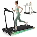 UREVO 3 in 1 Laufband mit 9% Steigung, Laufband Klappbar mit Sicherheitsgriff, One-Touch-HIIT-Modus, Gehen, Joggen oder Laufen fürs Homeoffice, Kein Zusammenbau erforderlich, Fernbedienung & LED-Anzei