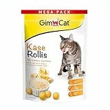 GimCat Käse Rollis - Getreidefreier und vitaminreicher Katzensnack mit echtem Hartkäse - 1 Beutel (1 x 425 g)