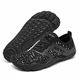 Limberun Unisex Wasserschuhe für Damen und Herren Barfuss Schuhe Badeschuhe Herren Damen Schwimmschuhe Schwarz39