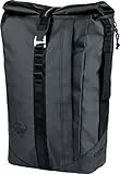 Nitro Scrambler, Businessrucksack mit Roll-Top und gepolstertem 15“ Wide Laptopfach, Urban Mobility Rucksack, Kurierrucksack, Alltagsrucksack, 28 L +, Tough Black