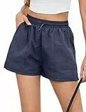 Gyabnw Damen Sport Shorts Schnell Trocknend Kurze Hose Fitness Atmungsaktiv Training Yoga Laufshorts