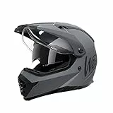Westt Motocross Helm Crosshelm MTB Motorradhelm Integralhelm Helm Motorrad Enduro Quad Helm mit Visier und Sonnenblende für Erwachsene ECE 22.06 Zertifiziert