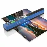 Elprico Tragbarer Scanner, Handheld-A4-Dokumentenscanner mit 900 DPI Auflösung, JPEG- und PDF-Modi, für Büro, Bank und Geschäftsbereich.