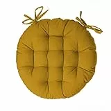 ATMOSPHERA CREATEUR D'INTERIEUR Galette rotonde per sedie ocra D40