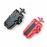 AIBREAY 2 kreisel X String Launchers, Kampfkreisel Starter Set, Battling Tops Schnur Launcher, Battle Spinner Starters, Kompatibel mit X-Serien kreisel, Schwarz Rot Set