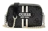 GUESS Noelle II Crossbody Camera Bag, Umhängetasche, Handtasche Coal Logo